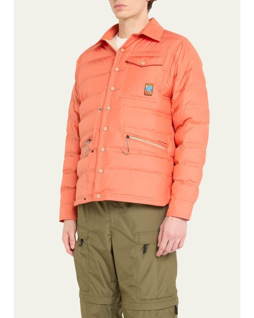 3 MONCLER GRENOBLE Orange Lavachey Ripstop Down Jacket for men
