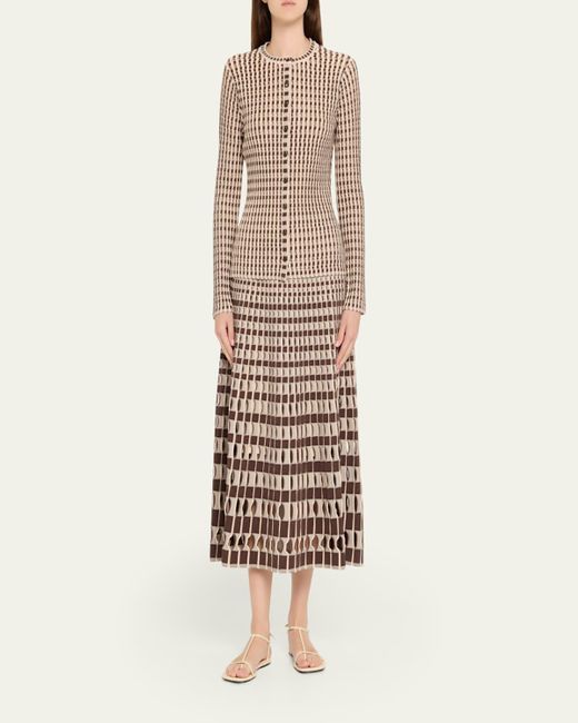 Jonathan Simkhai Natural Larken Midi Skirt