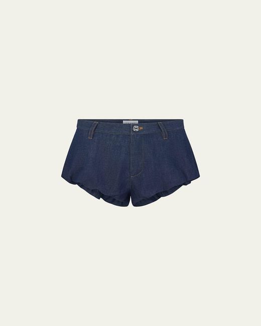 FRAME Blue The Shell Shorts