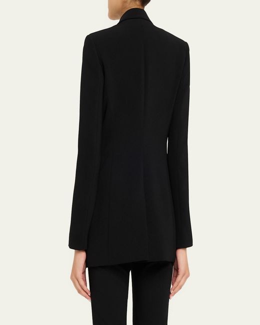 Prabal Gurung Black Beaded Single-Button Blazer