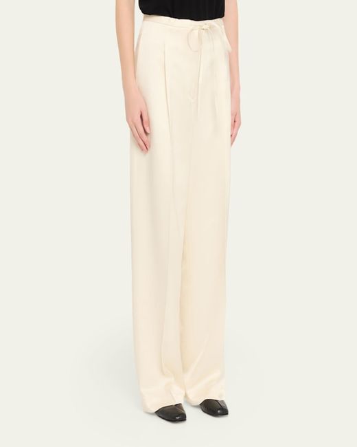 Rohe Natural Satin Drawstring Trousers