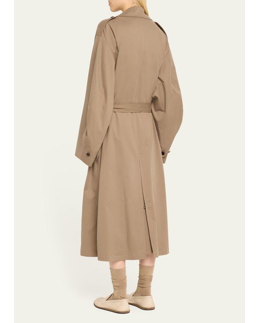 The Row Natural Montrose Belted Cashmere-blend Trench Coat