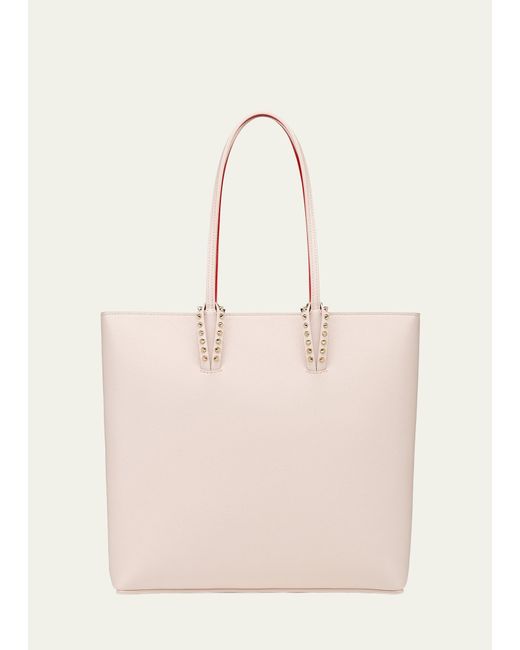 Christian Louboutin Natural Cabata Zipped Ns Tote In Leather