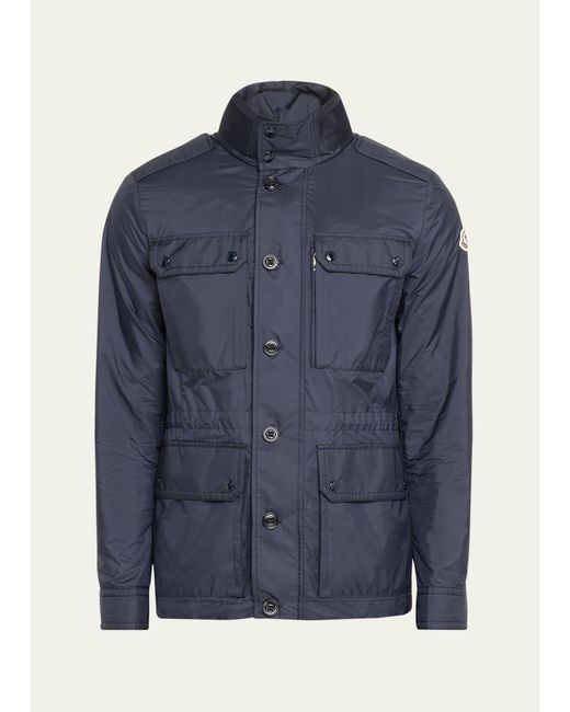 Moncler Blue Lez Field Jacket for men