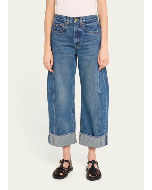 B Sides Blue Lasso Relaxed Cuffed Jeans
