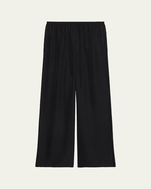 Theory Black Slit Pull-On Pants