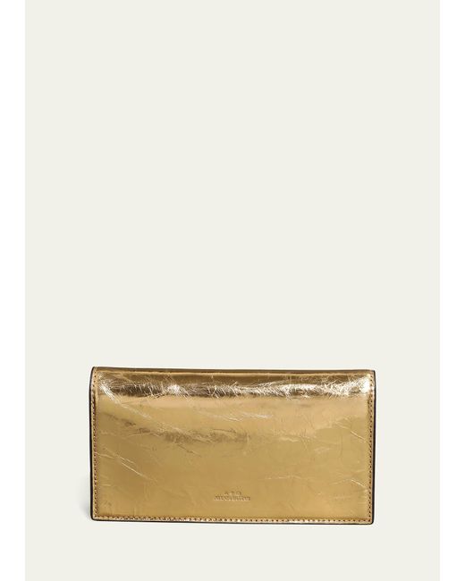 Alexis Natural In My Dreams Cracked Metallic Chain Crossbody Bag