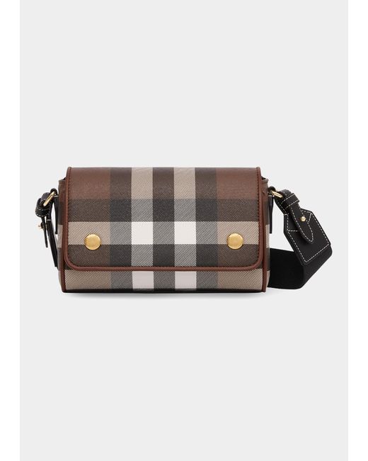 Burberry Dorset Check Canvas Crossbody Bag Lyst