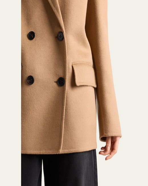 Prada Brown Double-Breasted Cashgora Jacket