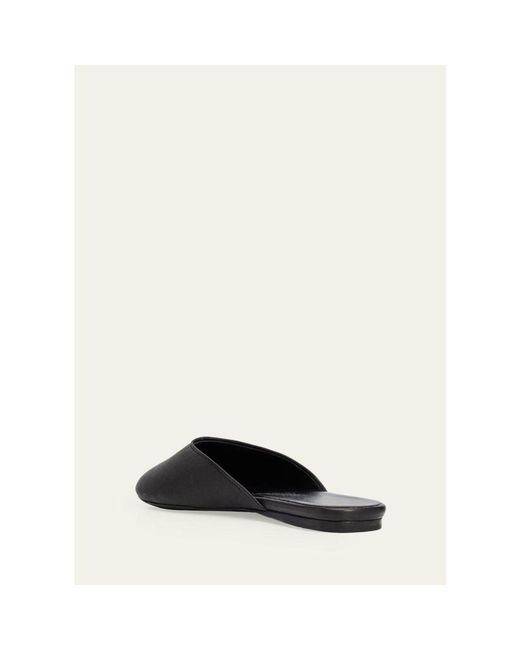 Jude Natural Date Leather Peep-Toe Flats