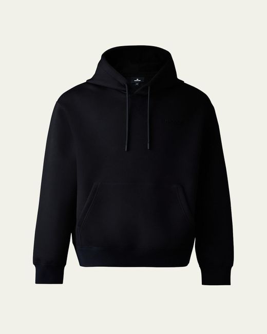Mackage Black Krystian Double-Face Jersey Hoodie for men