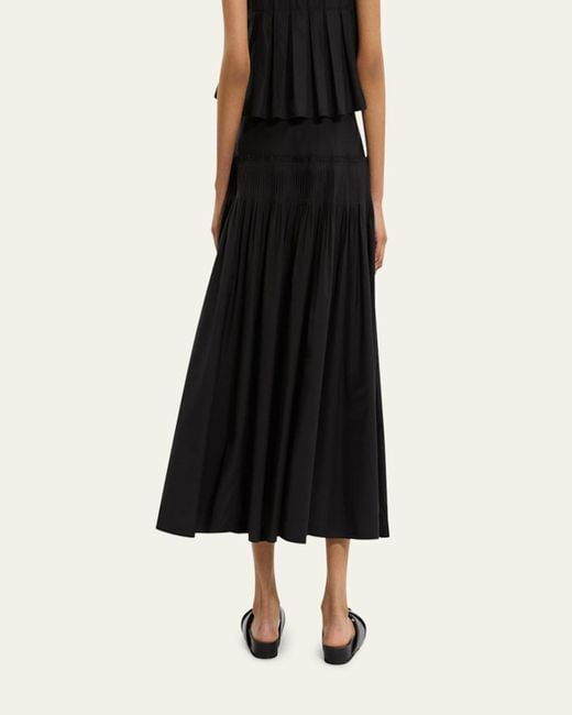 Theory Black High-Rise Yoke Skirt
