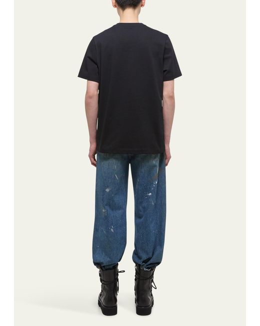 Helmut Lang Black Logo Oversized Short-sleeve T-shirt for men