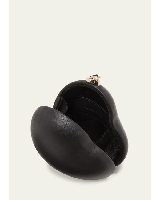 Simone Rocha Black Heart Micro Leather Crossbody Bag