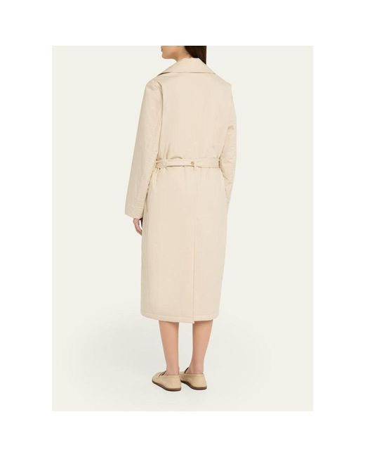 Vince Natural Padded Double-Breasted Coat