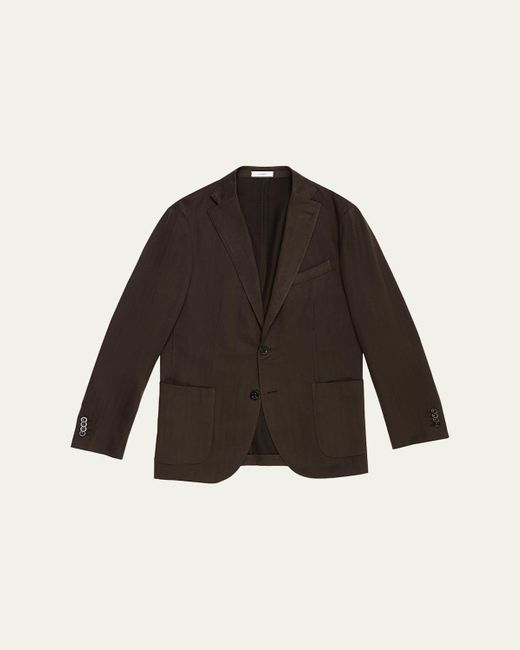 Boglioli Multicolor Wool Herringbone Single-Breasted Sport Coat for men