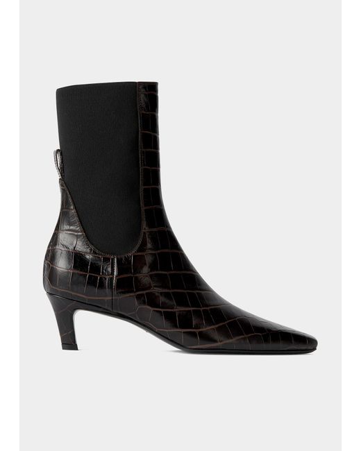 toteme mid heel ankle boots