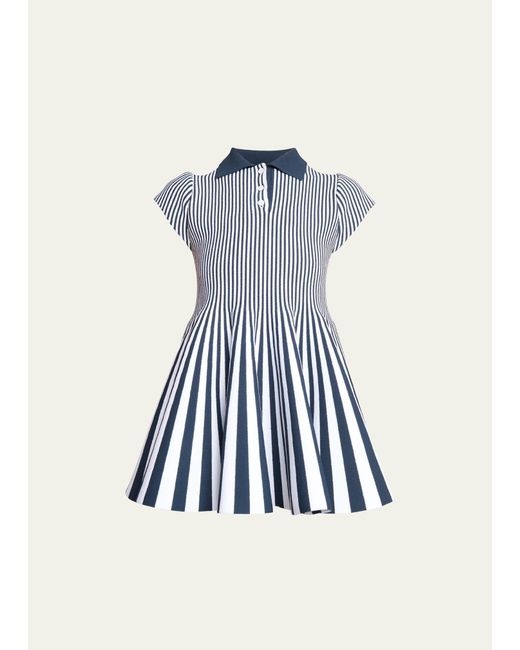 Loewe Multicolor Striped Mini Polo Dress
