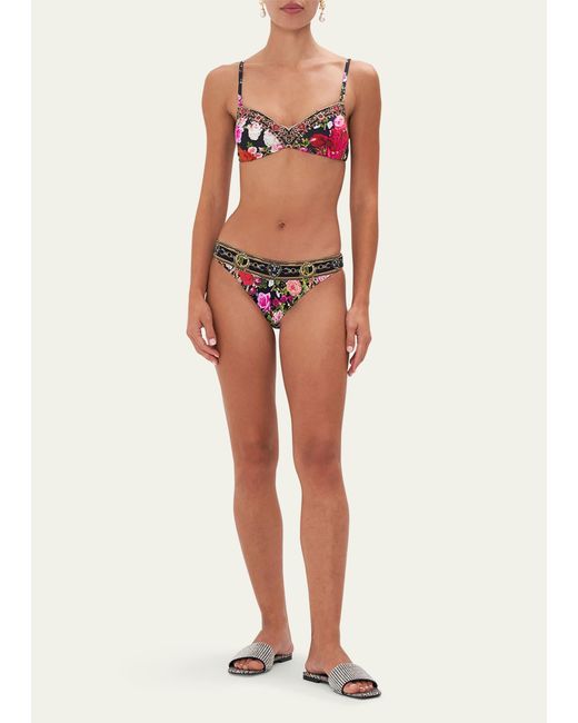 Camilla Multicolor Reservation For Love Paneled Bikini Top