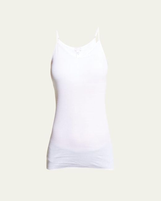 Hanro White Seamless Padded Cami
