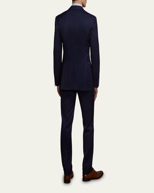 Ralph Lauren Blue Gregory Hand-Tailored Wool Serge Suit for men