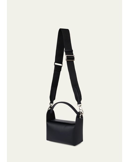 WE-AR4 Black The Pastry Box Leather Top-handle Bag