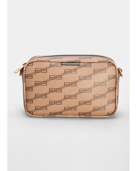 Balenciaga Signature Monogram Camera Crossbody Bag in Natural Lyst