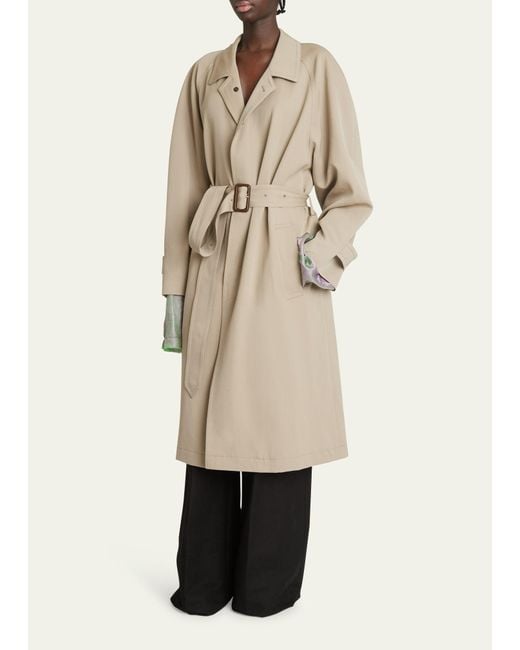 Maison Margiela Natural Mid Belted Trench Coat