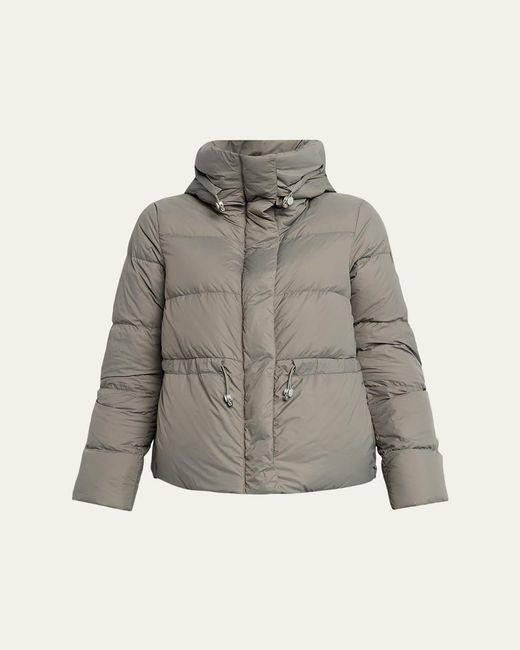 Canada Goose Gray Montgomery Hooded Down Puffer Jacket