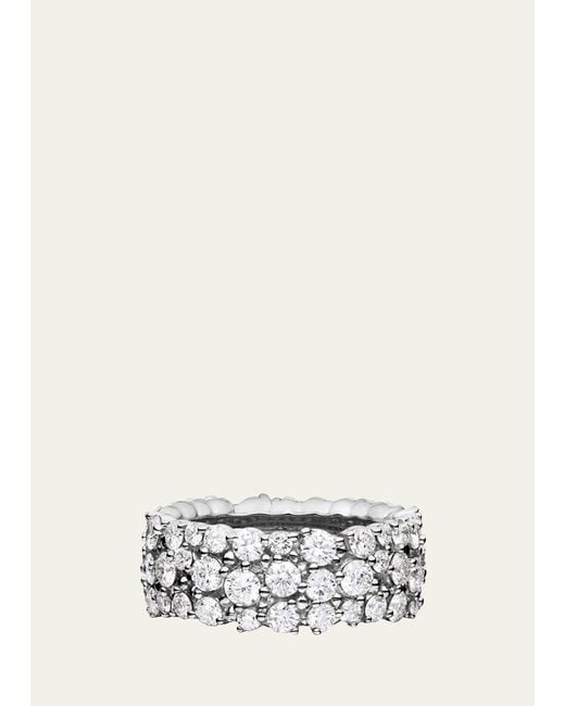 Paul Morelli 8mm Confetti Ring (18k White Gold With Diamond-4.12 Cts)