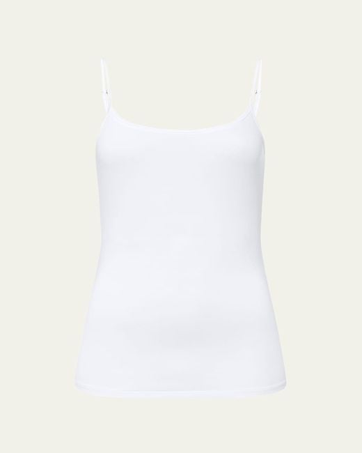 Hanro White Soft Touch Spaghetti-Strap