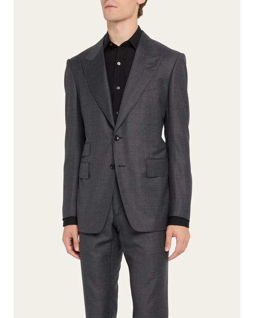Tom Ford Shelton Peak Fully-lined Suit in Gray for Men | Lyst