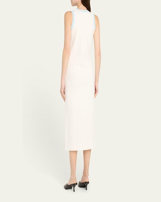 Zankov White Daniella Colorblock Midi Dress