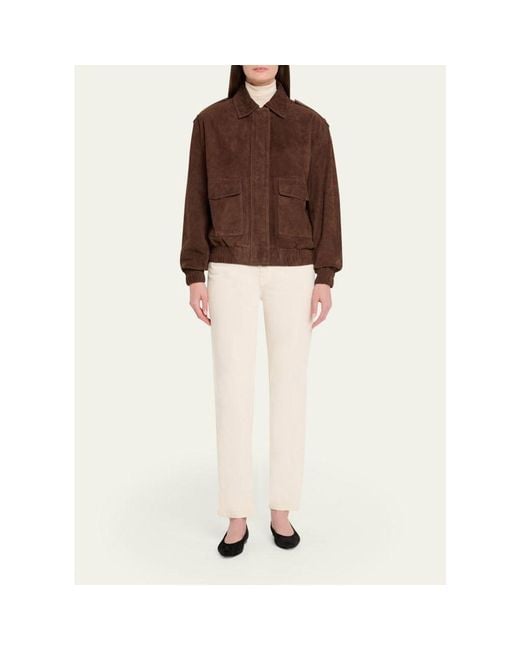 Arma Brown Halti Collared Suede Jacket