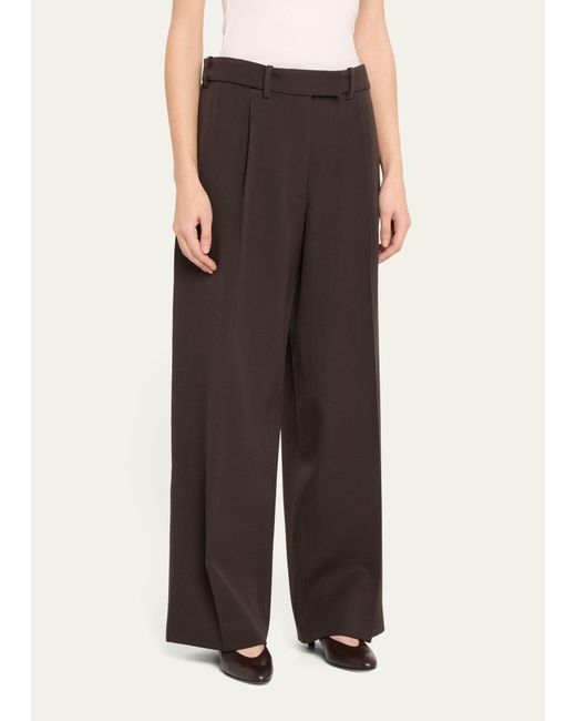The Row Multicolor Roan Pintuck Oversized Wool Pants