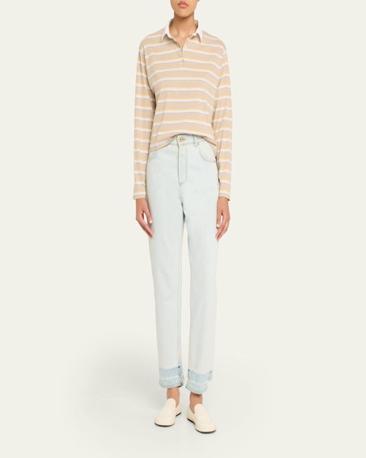 Kule Natural The Lexie Striped Polo