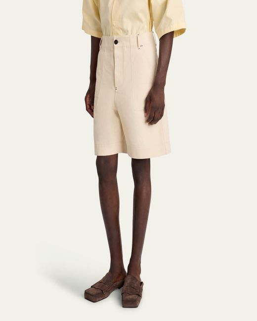 Jacquemus Natural Le Short De-Nimes Bermuda Shorts for men