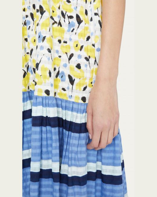 Elena 100% Cotton Toile Print Smocked Midi Dress in Pink - Bump Friendly & Inclusive Sizing *5/19 PRE-ORDER*