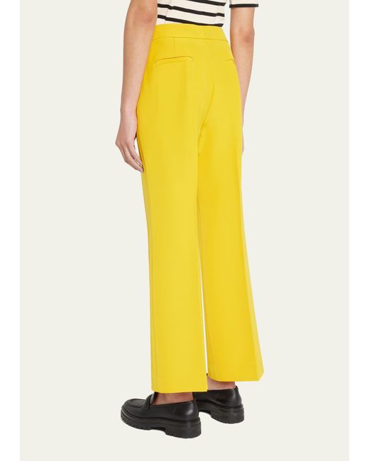 Lafayette 148 New York Yellow Gates Flare Ankle Pants