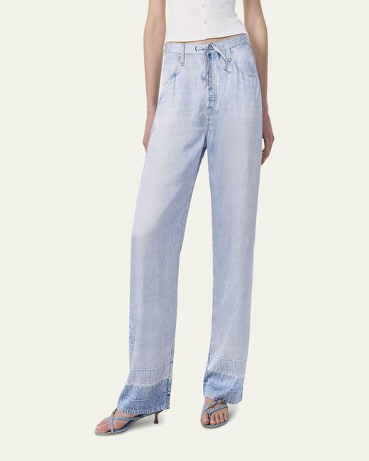 Rag & Bone Blue Miramar Phoebe Drawstring Pants