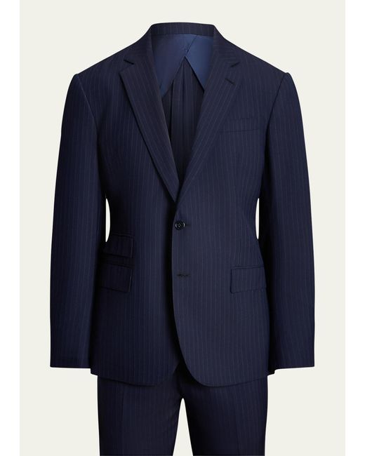 Ralph Lauren Purple Label Blue Kent Hand-tailored Pinstripe Suit for men