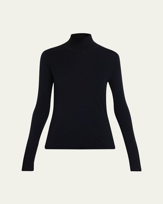A.L.C. Blue Elyse Wool Turtleneck Sweater