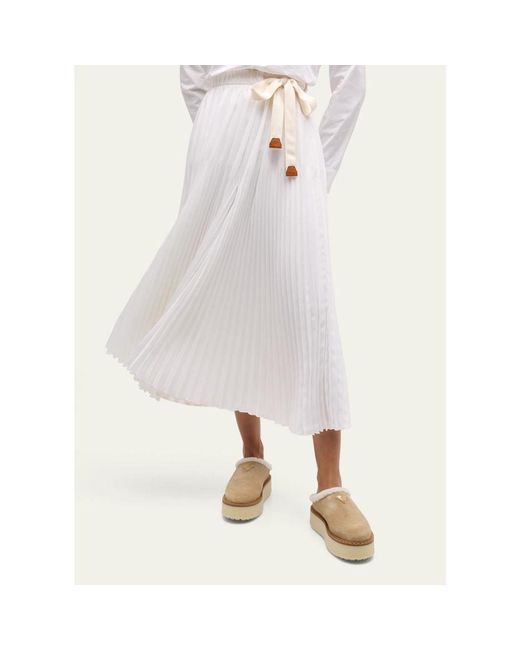Prada Natural Suede Shearling Cozy Platform Mules