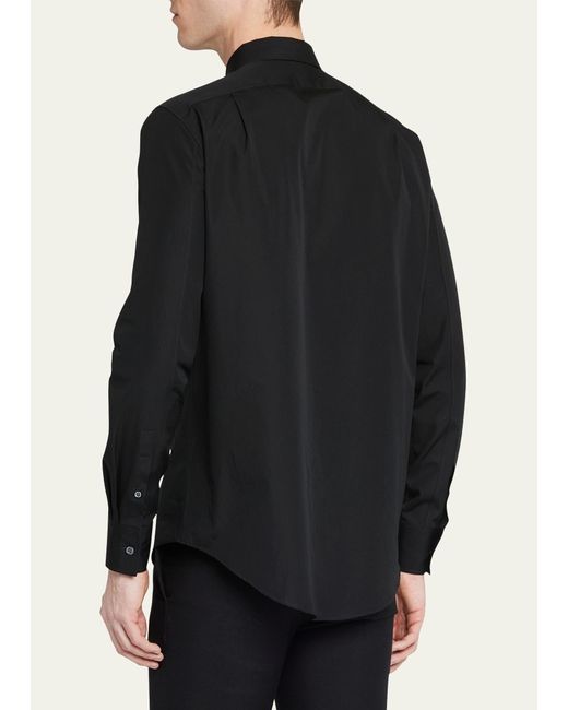 Alexander McQueen Black Floral Embroidered Shirt for men