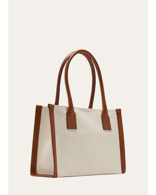 Christian Louboutin Natural By My Side Small Canvas Tote Bag