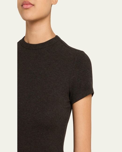 FRAME Black The Rib Baby Tee