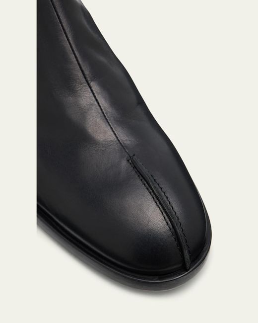 MM6 by Maison Martin Margiela Black Leather Chelsea Boots