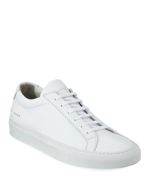 common projects men's white sneakers