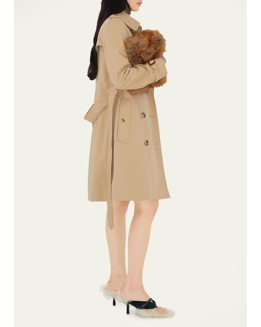 Burberry Natural Chelsea Belted Double-breasted Trench Coat