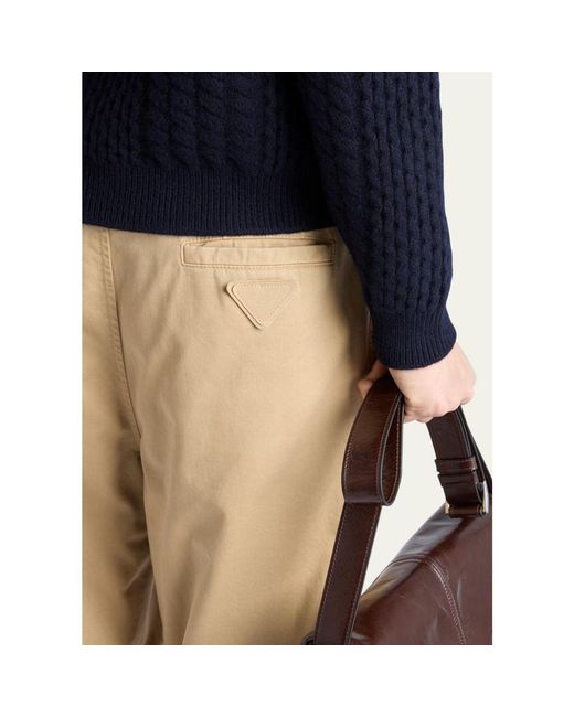 Prada Natural Cotton Pants for men